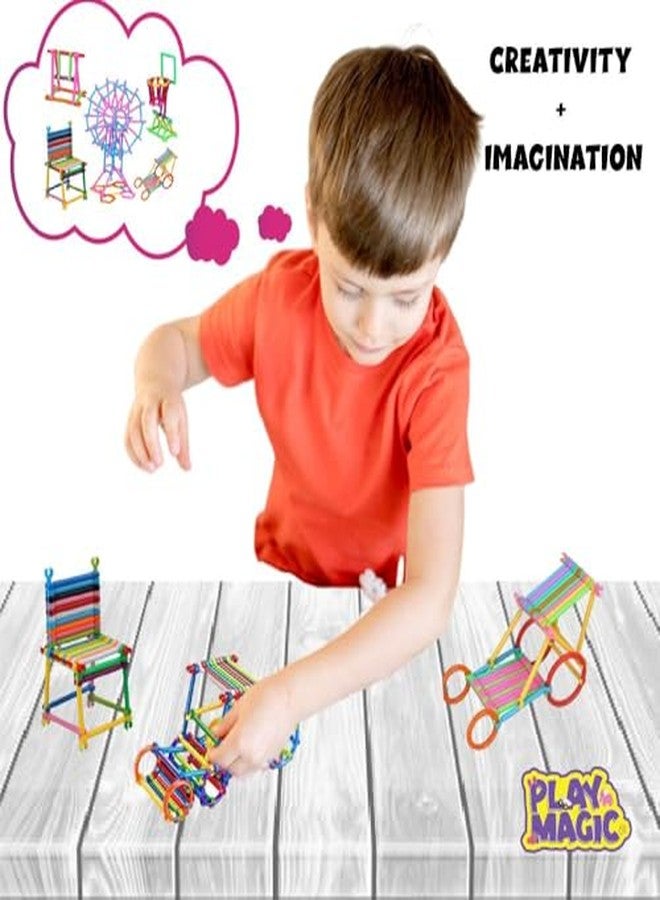 PlayMagic StrawStix Construction Set - 500 Pcs - Image 3